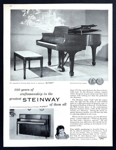 1954 steinway mahogany baby - steinway,