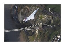 Concorde last flight Clifton Suspension Bridge A4  poster with choice of frame