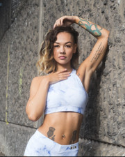 CXIX Frosted Marble Pole Dance Wear Tops, Leggings, High Waist Pole Pants