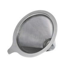 Mesh Stainless Steel Coffee Filter Paperless Pour Over Cone Dripper Reusable