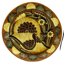 Mexican Pottery Folk Art Dish