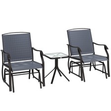 Outsunny glider rocking chair - rocking,