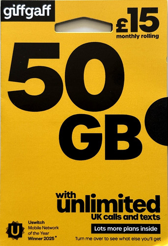 For 50gb giffgaff - £15,