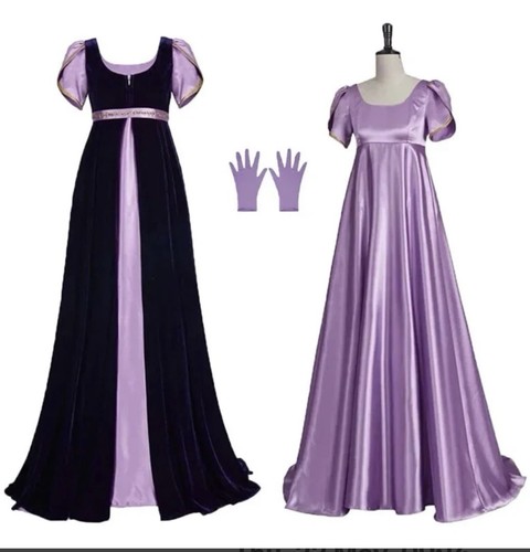 Purple medieval vintage dress - medieval,