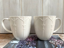 PAIR 2 x BELLEEK LIVING WHITE