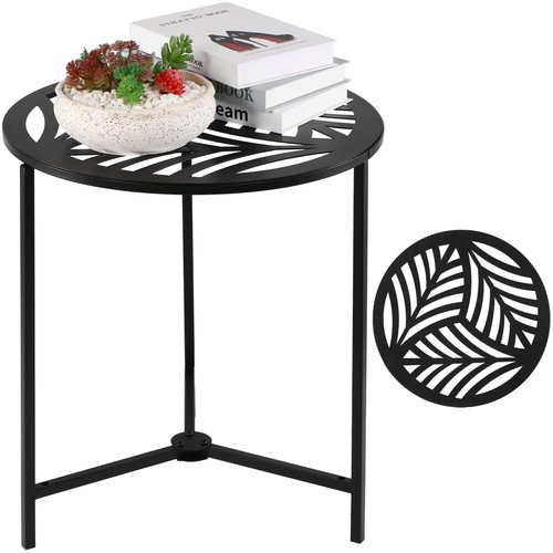 Extra large metal side table - extra-large,