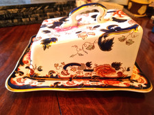 Masons Ironstone Blue Mandalay Pattern Cheese Dish Wedge No Damage