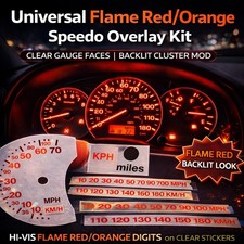 Red Orange Clear Speedo Dial