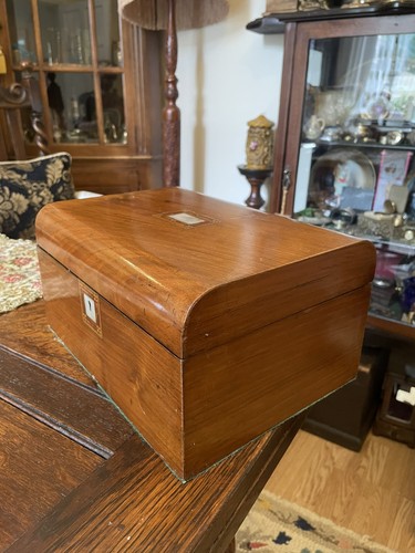 Antique victorian walnut box - antique,