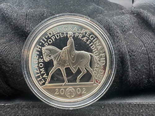 2002 silver proof pound - 2002, coin