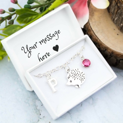 Hedgehog charm bracelet - hedgehog,