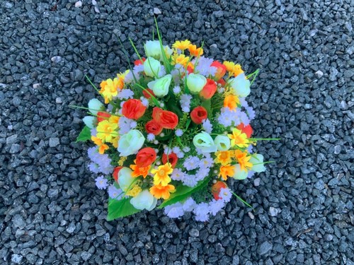 Artificial orange mini tulip - artificial,