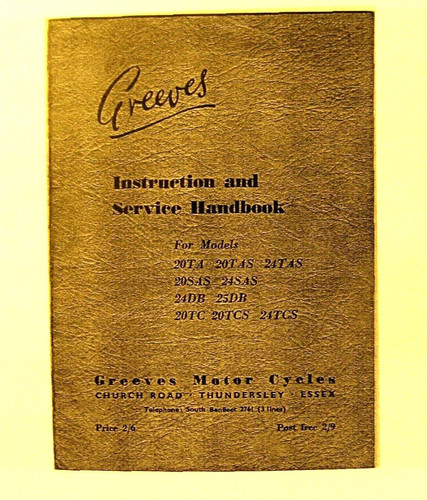 1959 greeves instr maint - 1959, instr.