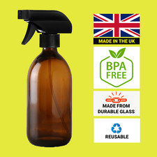 Amber glass trigger spray - glass,