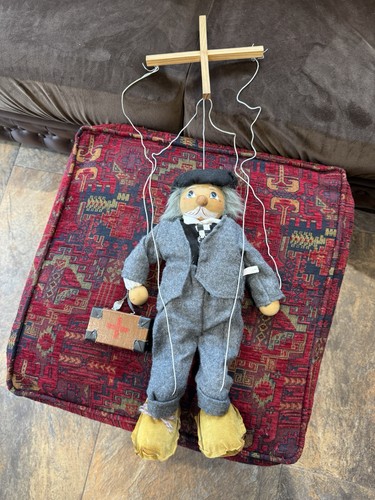 Vintage string puppet hand - vintage,