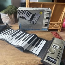 61 Key Electronic Roll Up Piano Flexible Portable MIDI Keyboards Kids Practice
