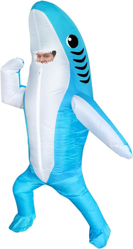 Inflatable costume adult - inflatable, shark