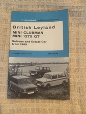 AUSTIN MORRIS MINI CLUBMAN 1000 SALOON ESTATE 1275GT '69-71 OWNERS REPAIR MANUAL