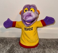 Vintage Figment Hand Puppet Disney World Purple Dragon Plush Retired 1982