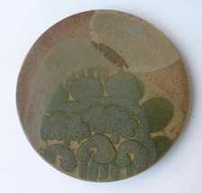 Crich Studio Pottery Large Pot Stand Diana Worthy Cork Backed