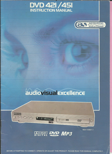 Acoustic solutions dvd player - acoustic,