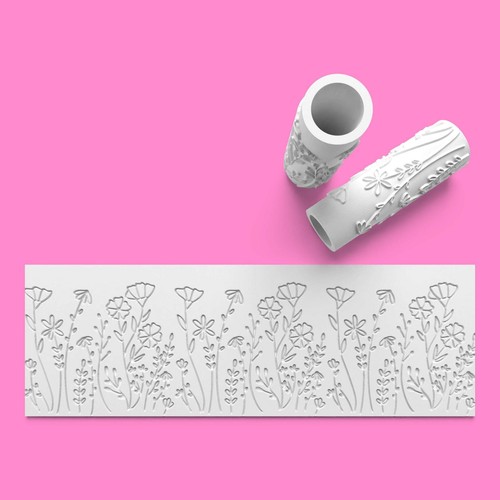 Floral textured roller - textured, –