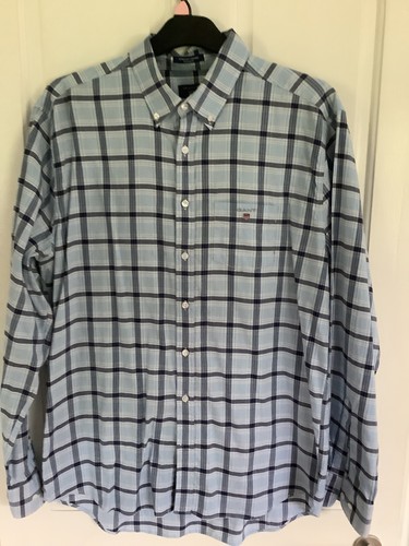 Men gant long sleeved shirt - long,