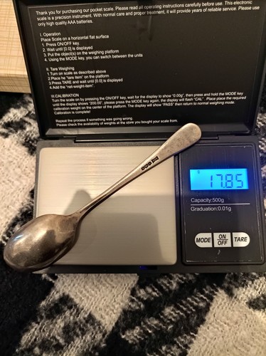 Sterling silver spoon - sterling,