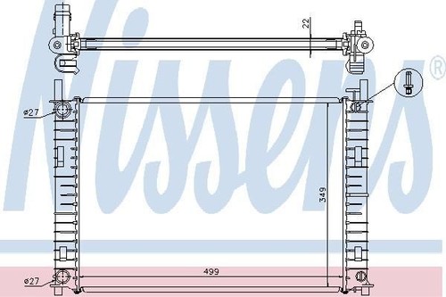 Nissens radiator for ford - for,