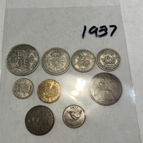 1937 british silver coin - 1937,
