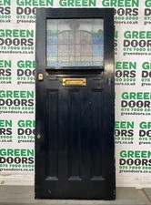 STAINED GLASS FRONT DOOR 1930s