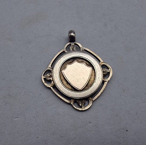 Antique solid silver pocket - silver,