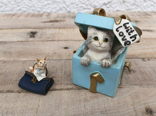 Pair cat ornaments leonardo - ornaments,