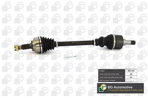 Bga ds6736l drive shaft left - ds6736l,