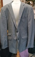 F&F Men's Grey  Suit Jacket 42 R Single Breasted 