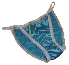 Shiny Satin Lace Tanga panties