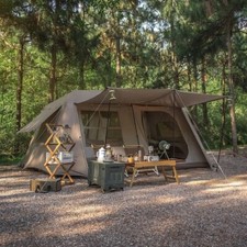 Luxury Glamping Tent Two Bedroom Family Camping House Outdoor 13m² 5-8 Person