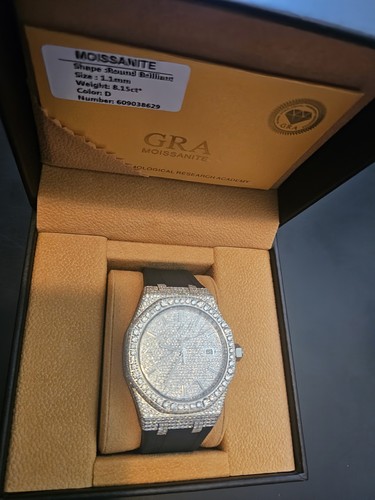 Mens moissanite case watch - mens,