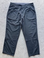 MENS BLACK ROHAN CROSSBOARDER WALKING TROUSERS W34 L29