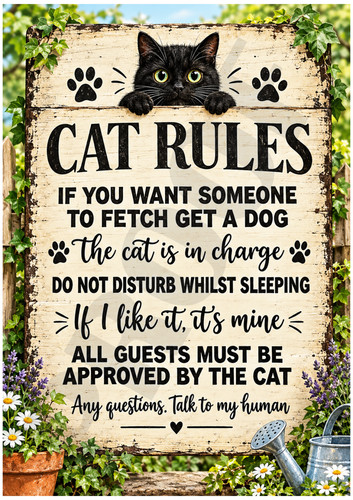 Funny cat sign - funny,