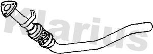 Exhaust pipe fits audi b6 - exhaust,