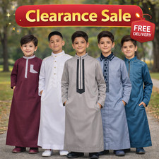 Kids Jubba Islamic Thobe for