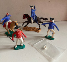 Vintage Plastic 'Timpo Swoppet' A.W.I. MOUNTED & FOOT SOLDIERS x 4