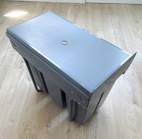 Grey pull out recycling - grey,