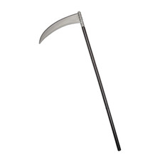 Grim Reaper Scythe Halloween Fancy Dress Prop 110cm Weap Axe Adults Kids Ghost
