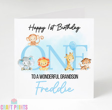 Personalised Boys Safari 1st