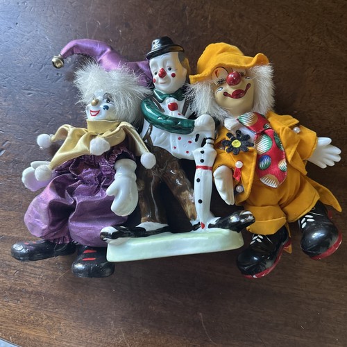 Vintage clown figure doll - clown, figure/