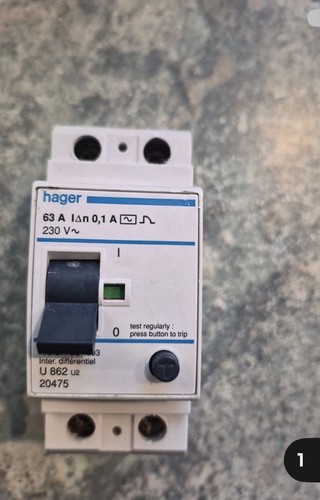 Hager 862 63a 100ma - 00,