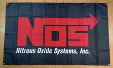 NOS Nitrous Oxide Systems Flag banner ft 3x5 motorcycle racing enthusiast