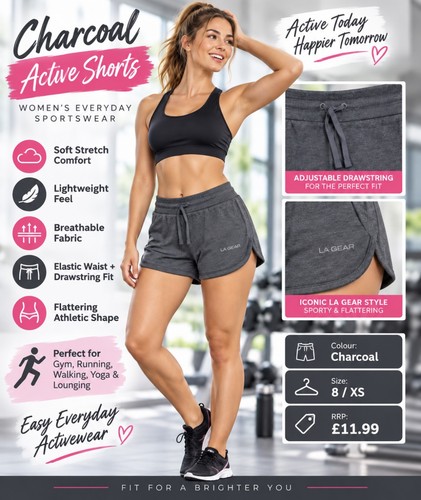 Gear womens charcoal gym - la,
